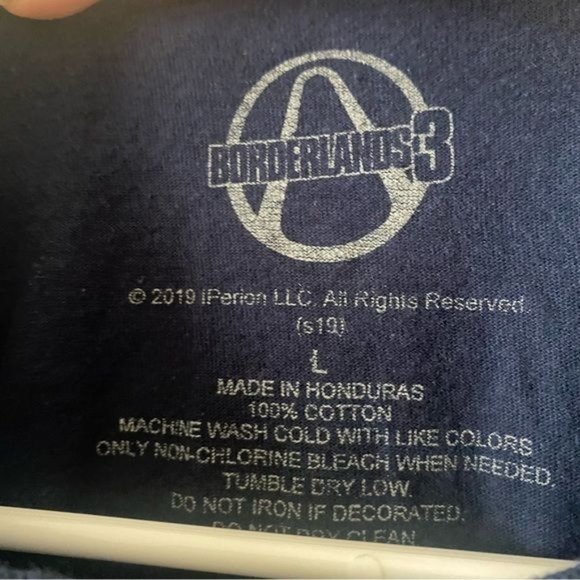 Borderlands 3 Vault Hunters Blue Short Sleeve‎ Graphic Tee Men’s Large - Picture 3 of 4